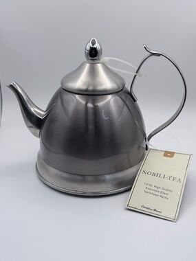 Stainless Steel Gray Teapot Kettle